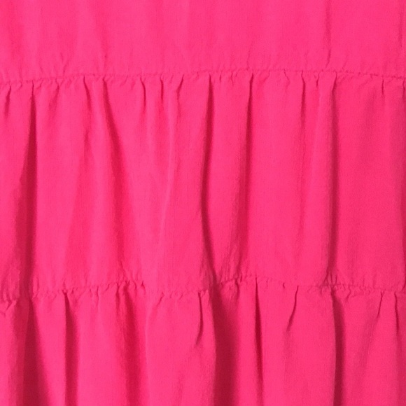 Andree by Unit Women’s Ruffle Top Pink Size L Flutter Sleeve Boho Summer Barbie - Picture 3 of 11